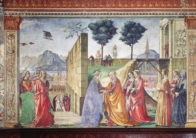The Visitation (detail) by Domenico Ghirlandaio